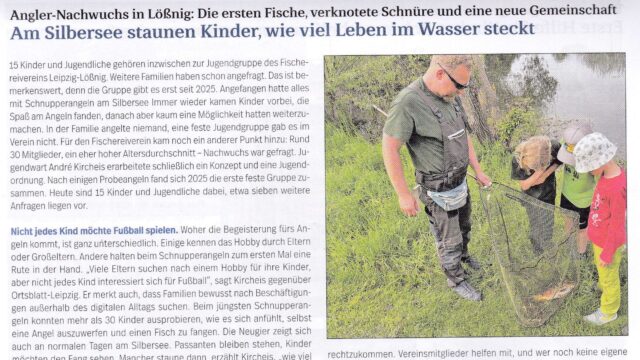 Ausschnitt des Ortsblatt-Beitrags über die Jugendgruppe am Silbersee